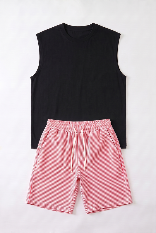 SET DÉBARDEUR + SHORT RIÉE ROSE