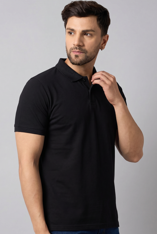 POLO REGULAR FIT STRUCTURÉ