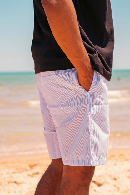 DÉBARDEUR + SHORT RIÉE BLUE