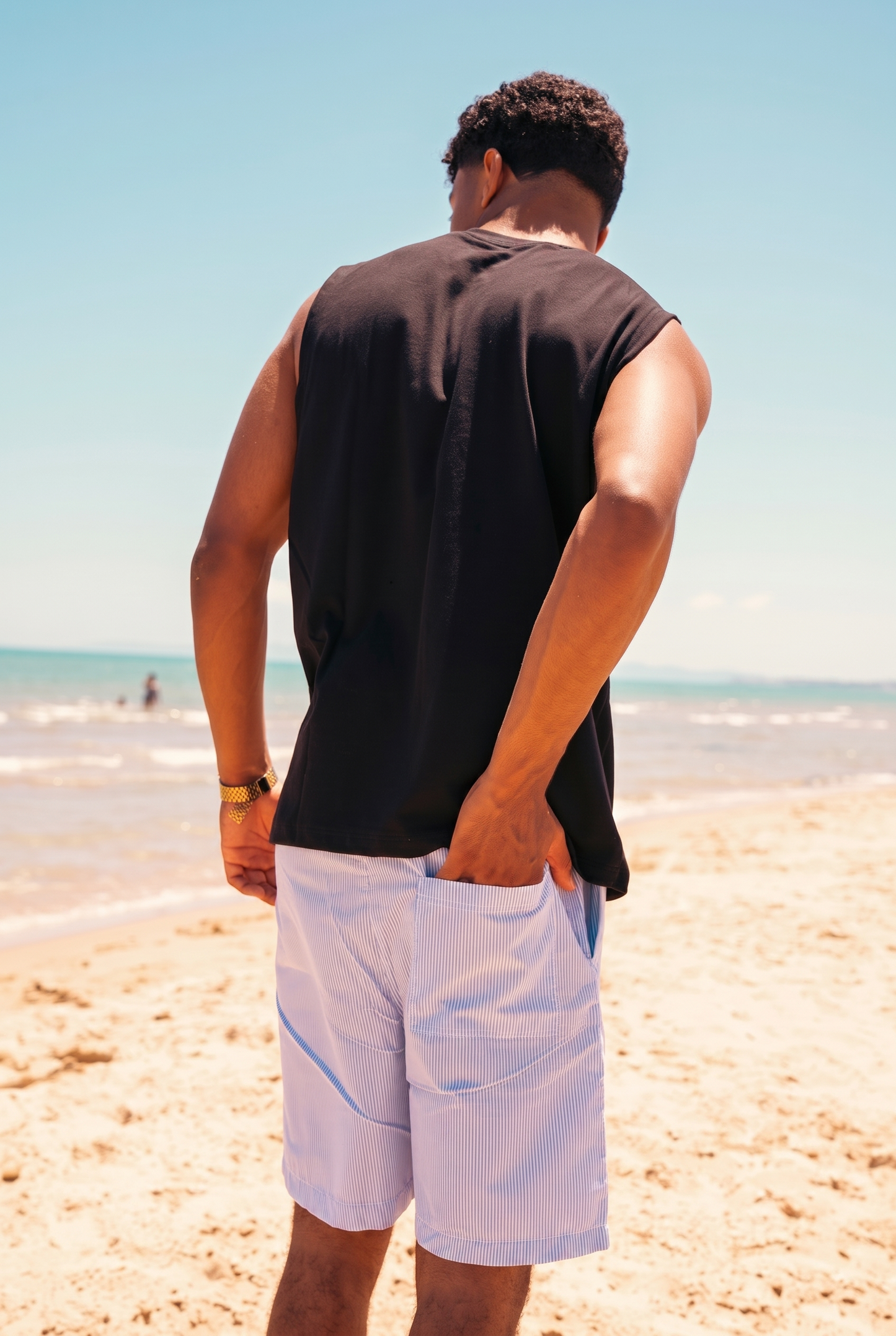 DÉBARDEUR + SHORT RIÉE BLUE