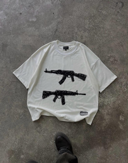 T-SHIRT OVERSIZE IMPRIMÉ GANG