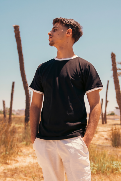 SET RINGER T-SHIRT + SHORT KAMRAYA BLANC