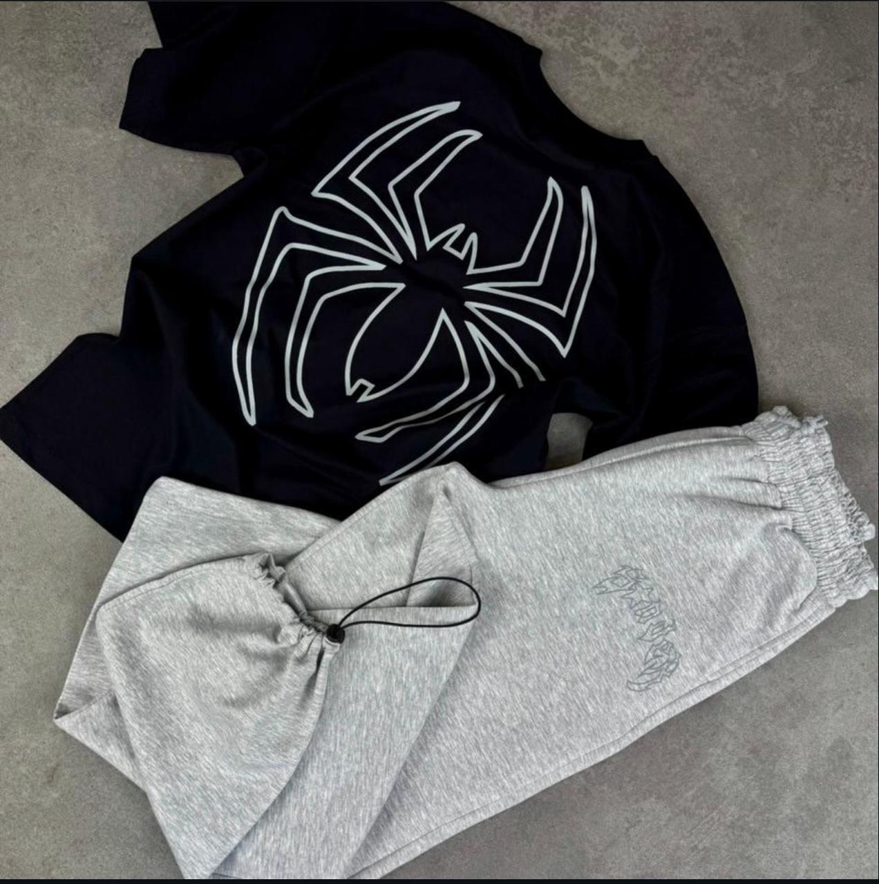 SET T-SHIRT OVERSIZE IMPRIMÉ SPIDER + BAGGY PANTS