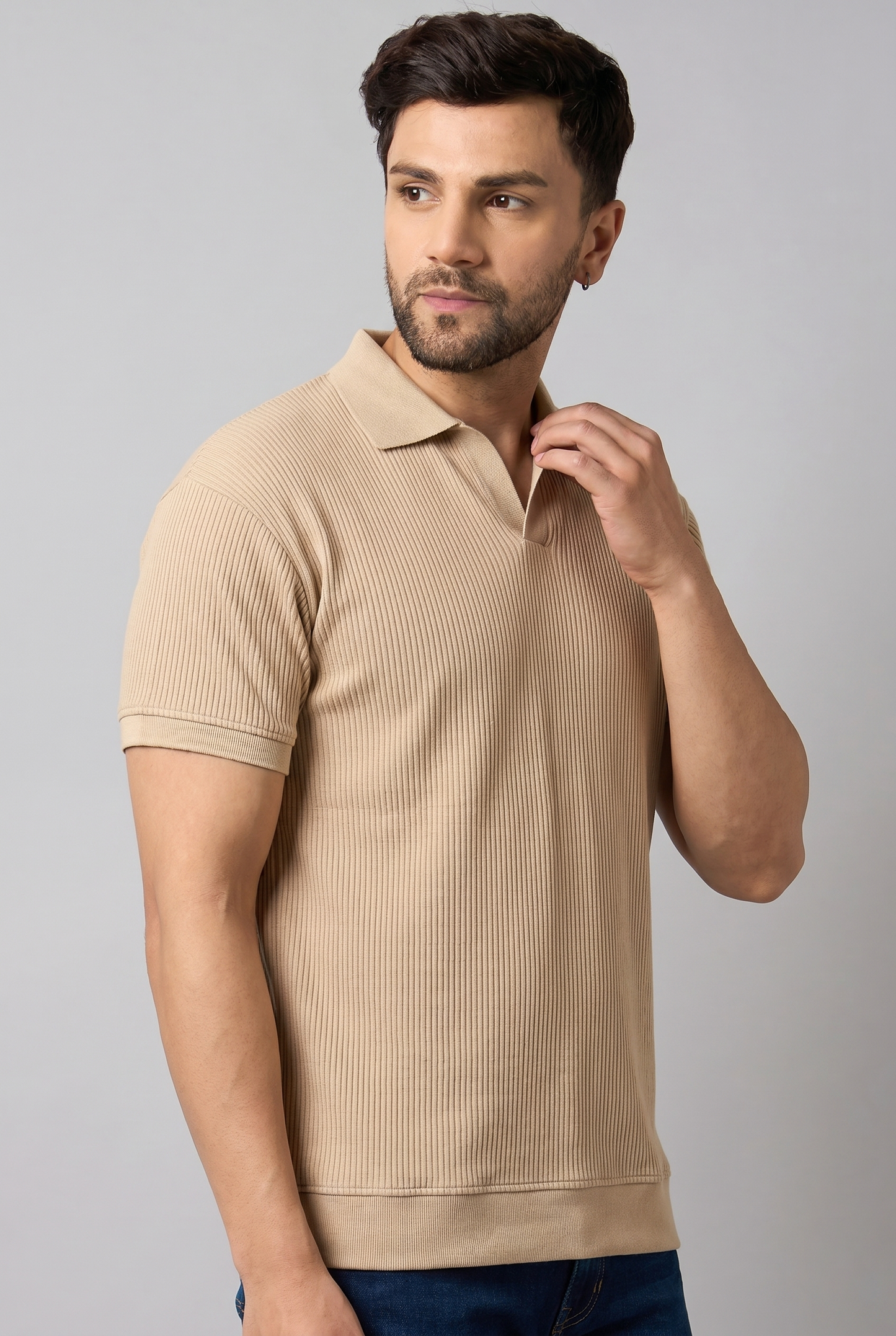 POLO REGULAR FIT STRUCTURÉ