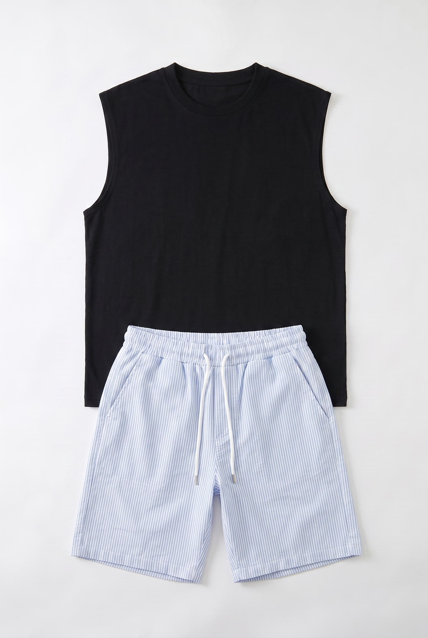 DÉBARDEUR + SHORT RIÉE BLUE