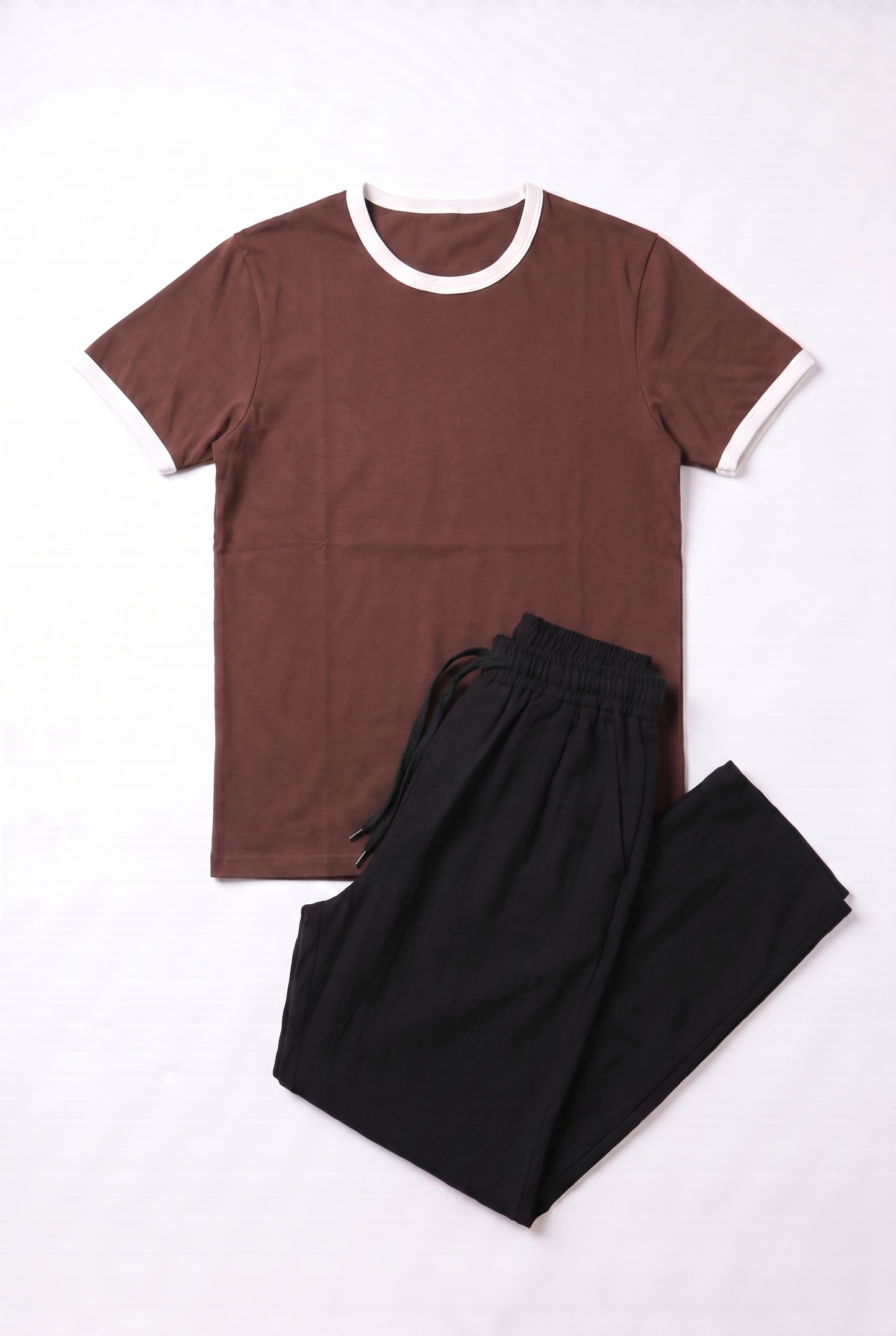 SET RINGER T-SHIRT + PANTALON KAMRAYA NOIR