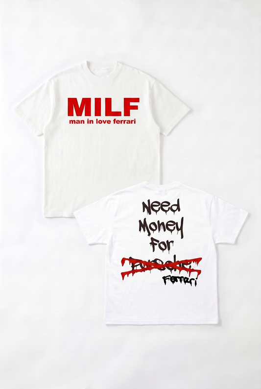 T-SHIRT IMPRIMÉ NEED MONEY FOR FR