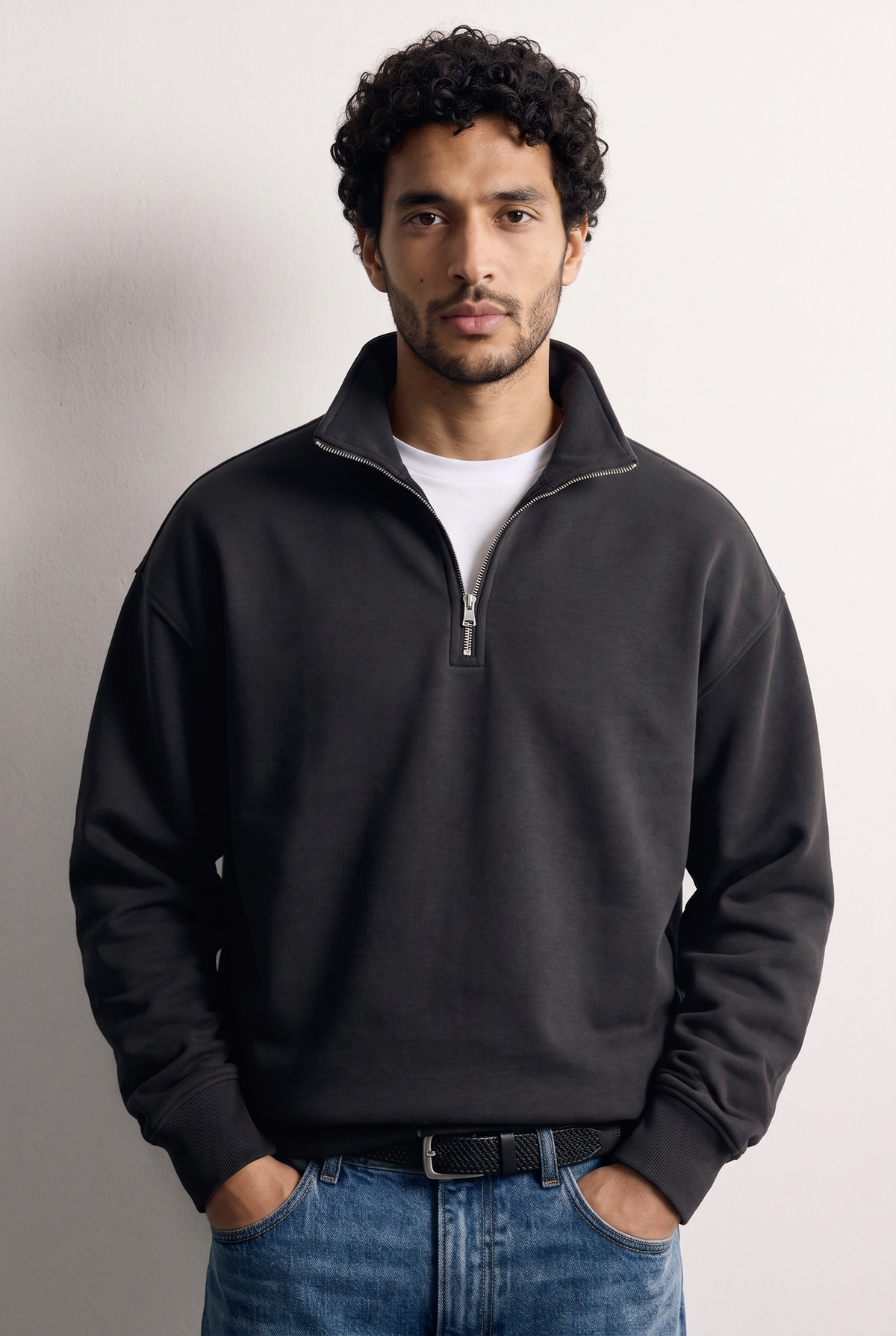 Sweat à Col Zippé