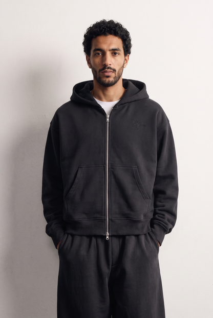 Sweat à Capuche Zippé