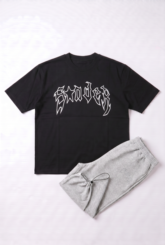 SET T-SHIRT OVERSIZE IMPRIMÉ SPIDER + BAGGY PANTS