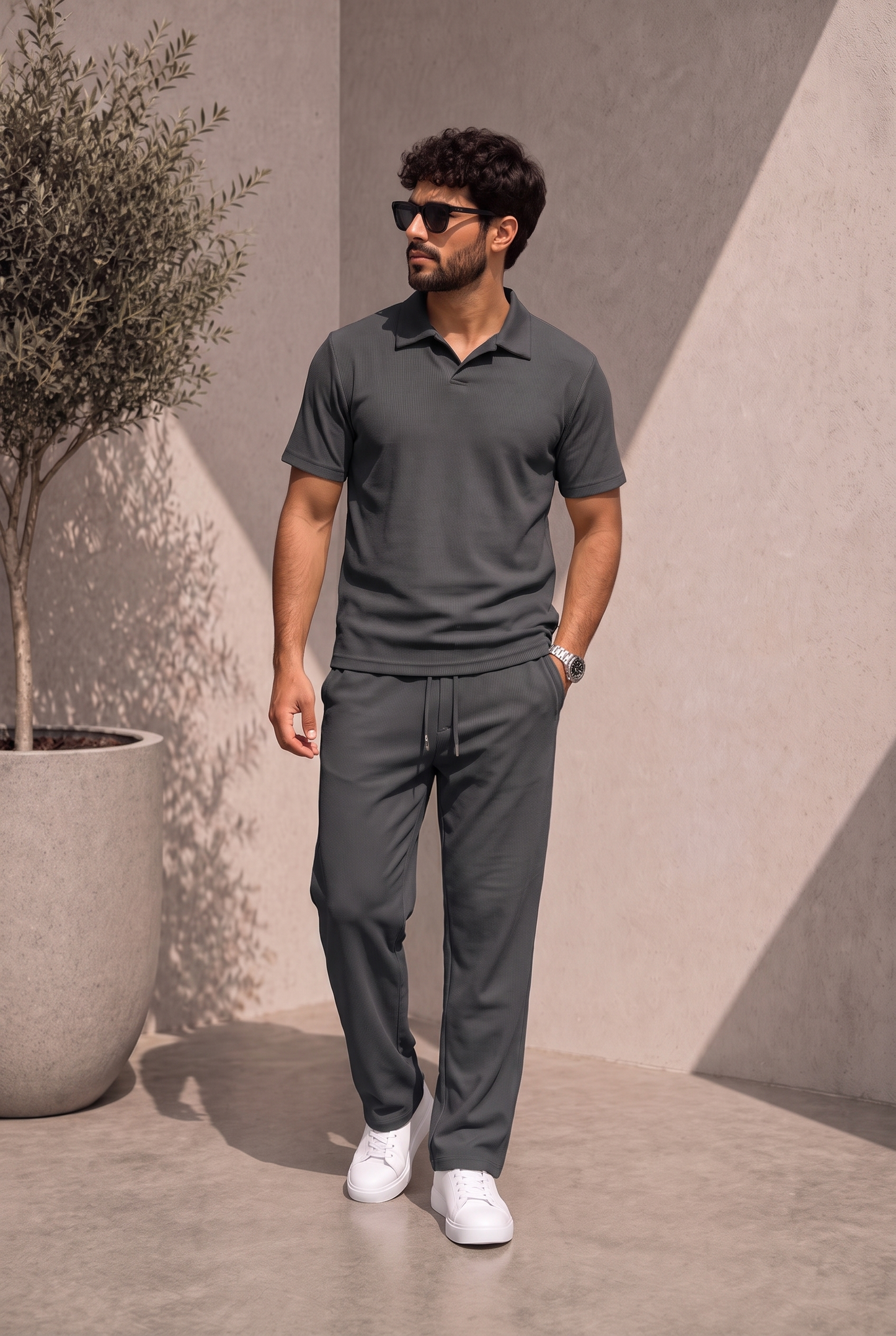 SET PIQUÉ PANTALON