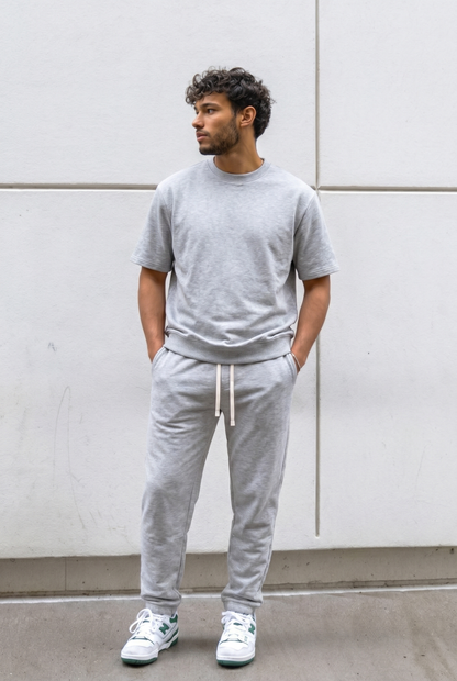 SET TSHIRT + BAGGY PANTAS GRIS