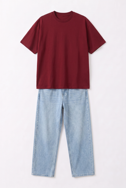 SET T-SHIRT OVERSIZE + JEANS
