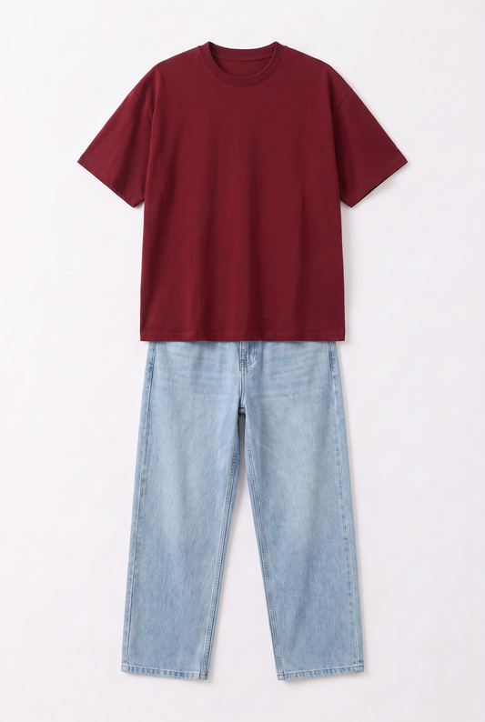 SET T-SHIRT OVERSIZE + JEANS