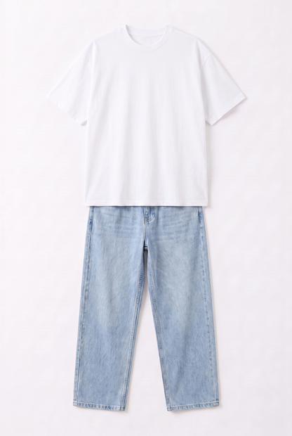 SET T-SHIRT OVERSIZE + JEANS