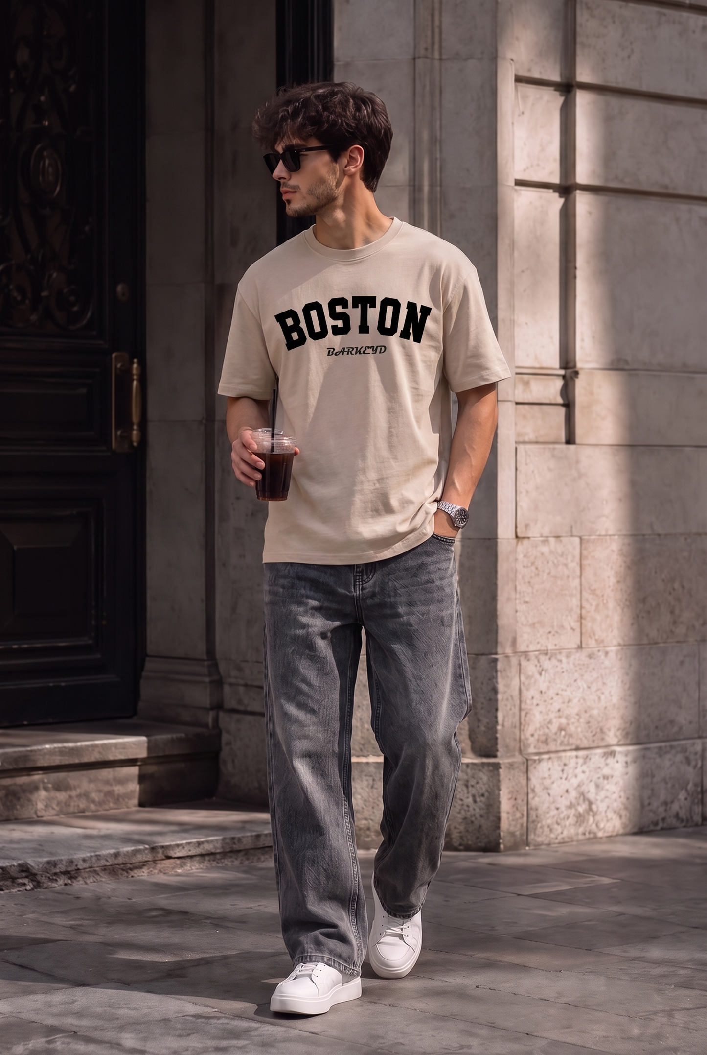 T-SHIRT BOSTON + JEANS