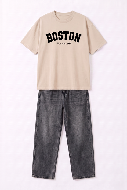 T-SHIRT BOSTON + JEANS