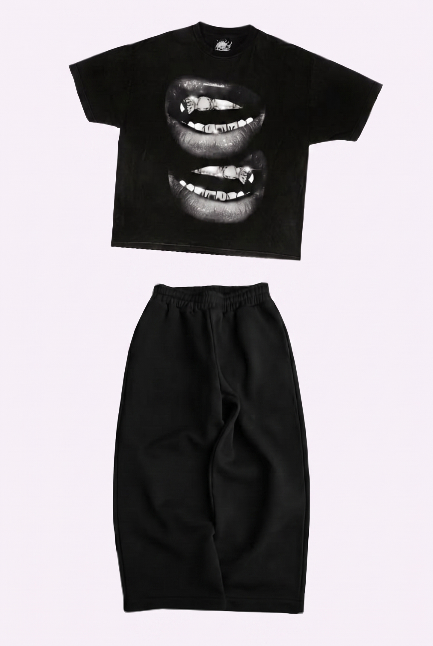 SET T-SHIRT NOIR + JOGGER NOIR