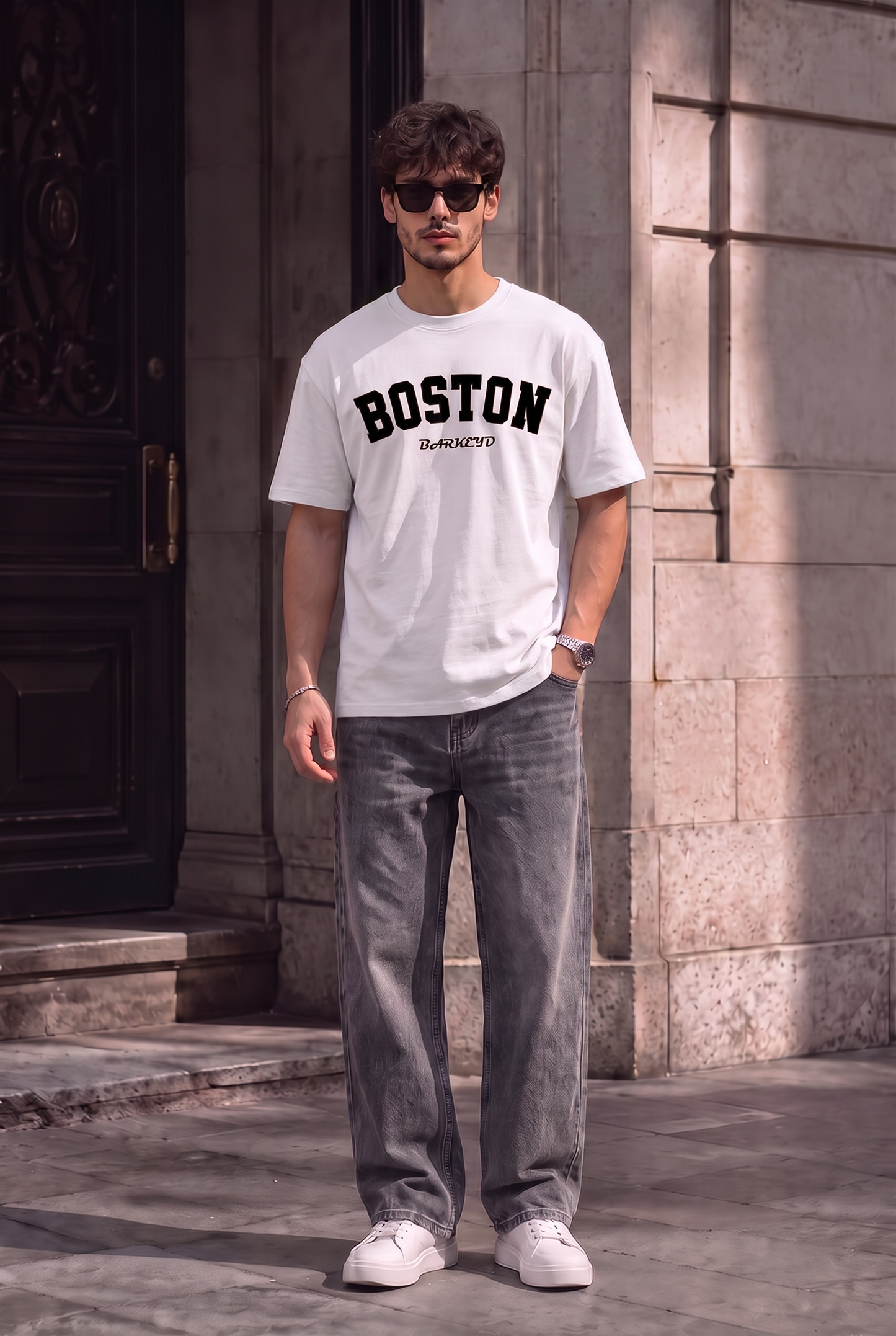 T-SHIRT BOSTON + JEANS