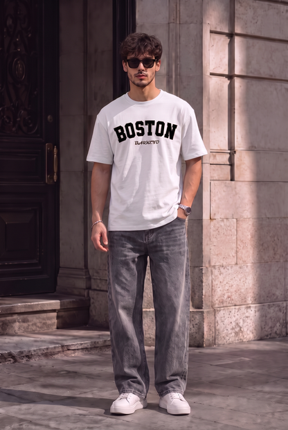 T-SHIRT BOSTON + JEANS