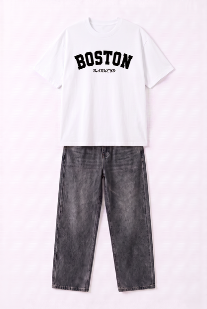 T-SHIRT BOSTON + JEANS