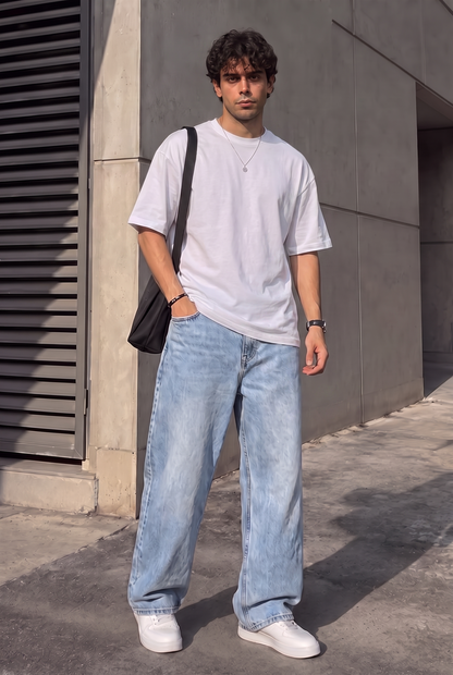 SET T-SHIRT OVERSIZE + JEANS