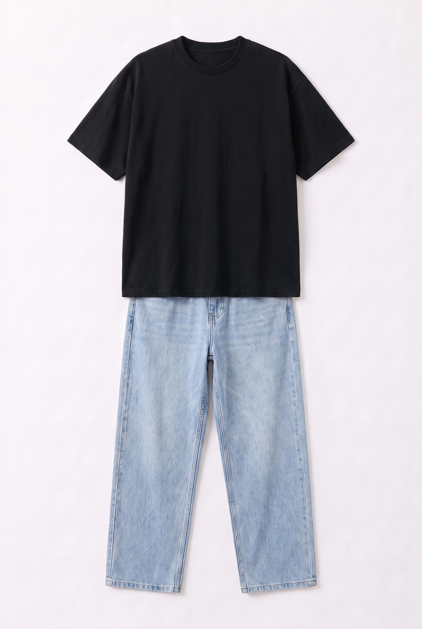 SET T-SHIRT OVERSIZE + JEANS