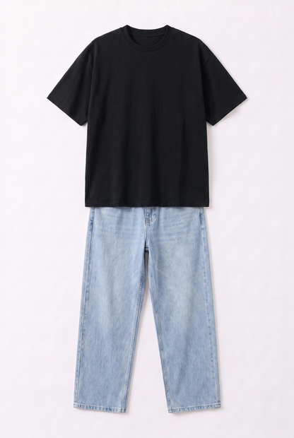 SET T-SHIRT OVERSIZE + JEANS
