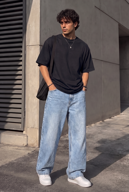 SET T-SHIRT OVERSIZE + JEANS