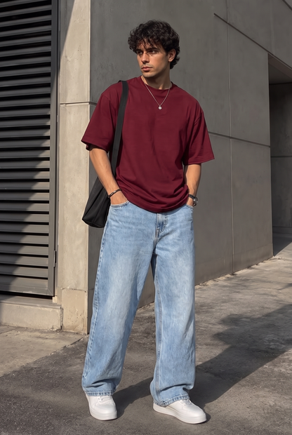 SET T-SHIRT OVERSIZE + JEANS