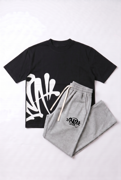 SET T-SHIRT IMPRIMÉ + BAGGY PANTS
