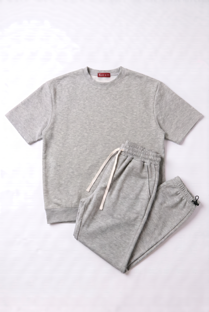 SET TSHIRT + BAGGY PANTAS GRIS