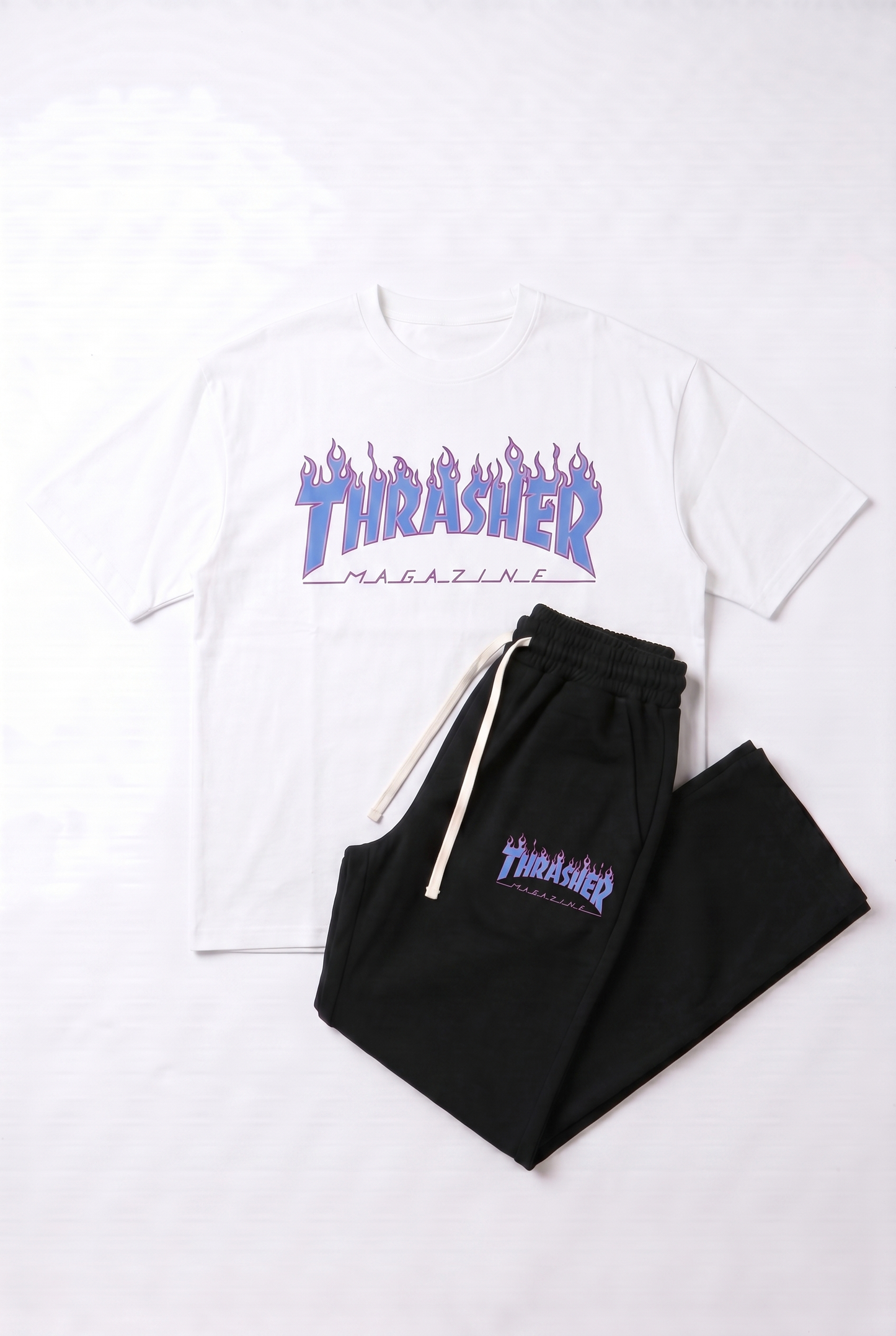 SET T-SHIRT OVERSIZE IMPRIMÉ + PANTA TRASHER