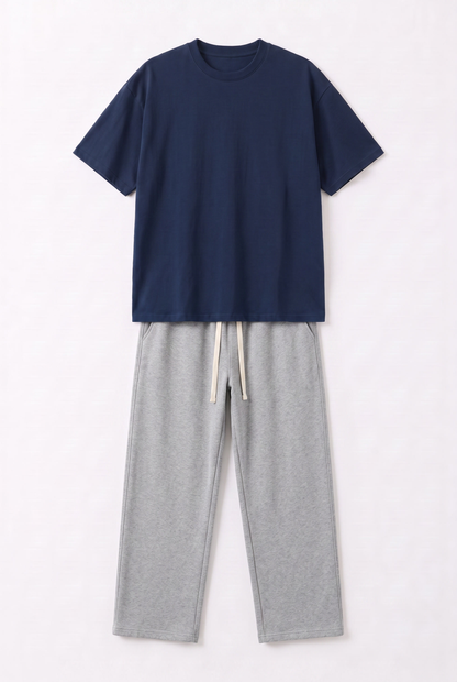T-SHIRT BLEU MARINE + JOGGER