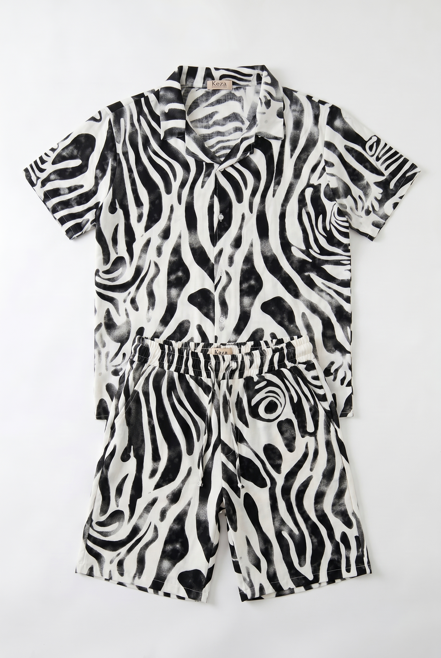 SET ZEBRA CHEMISE + SHORT
