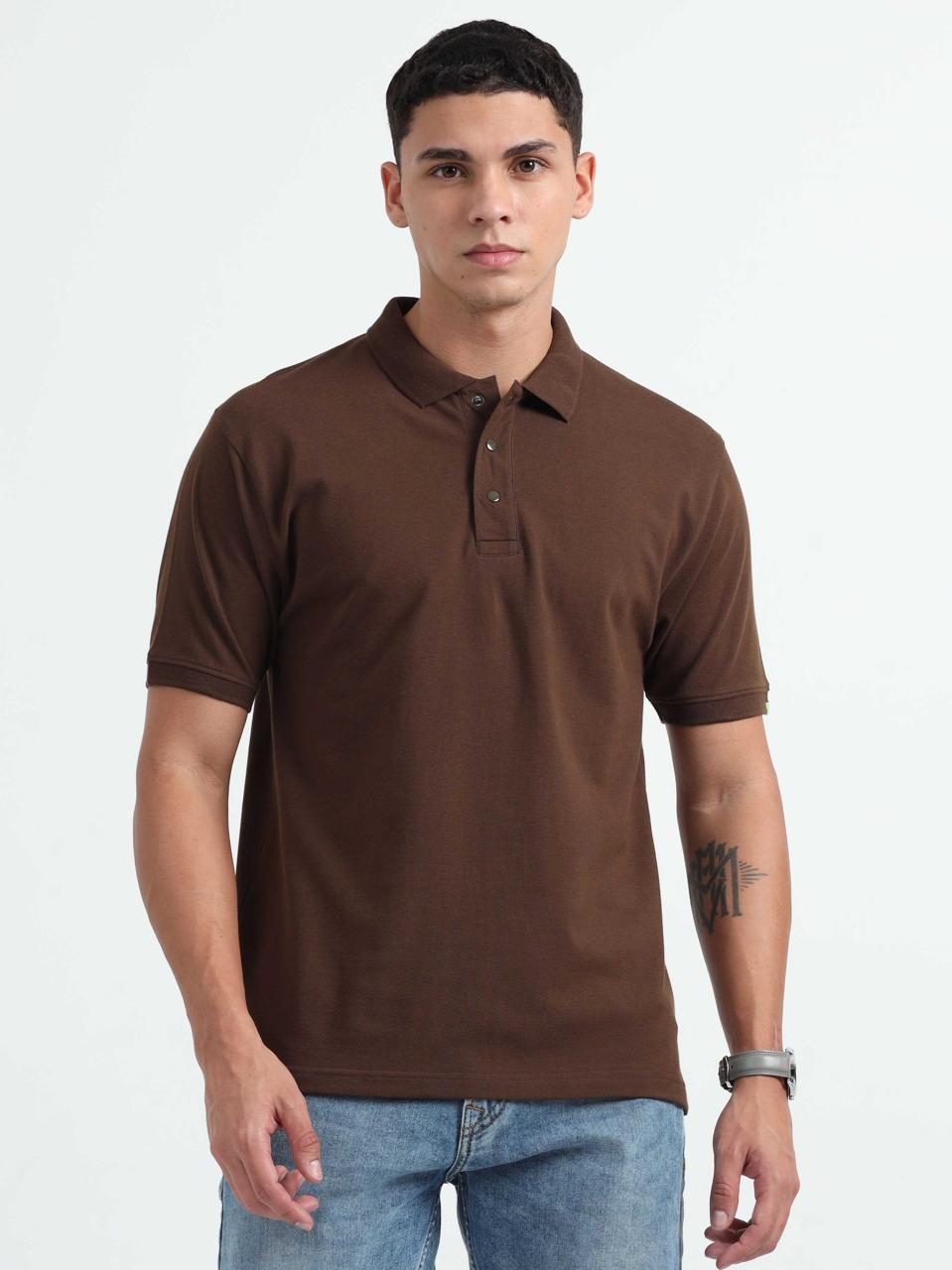 POLO REGULAR FIT STRUCTURÉ