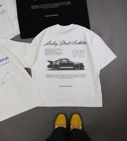 T-SHIRT OVERSIZE IMPRIMÉ 911