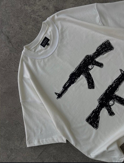 T-SHIRT OVERSIZE IMPRIMÉ GANG