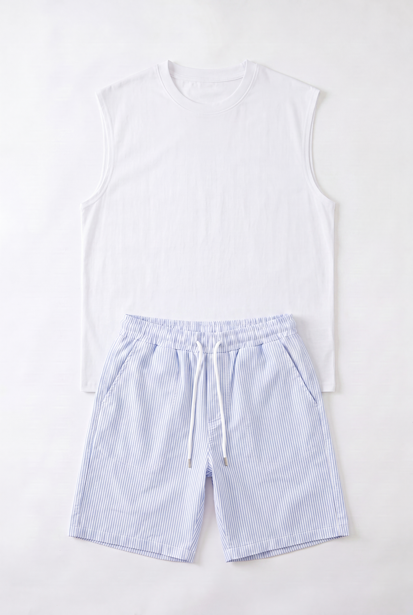 DÉBARDEUR + SHORT RIÉE BLUE