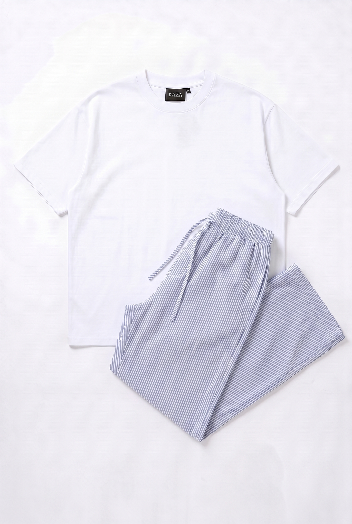 SET TSHIRT + PANTALON À RAYURES STYLE PYJAMA